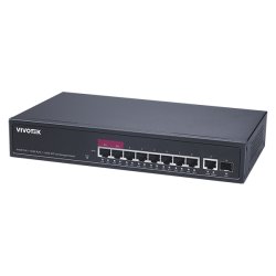 AW-GEL-105A-110 Vivotek komutatorius 8x PoE portai + 2x Uplink portai